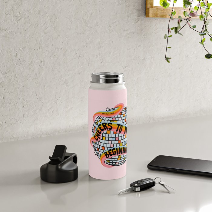 Cheers to New Beginnings Water Bottle Gallery Image 4