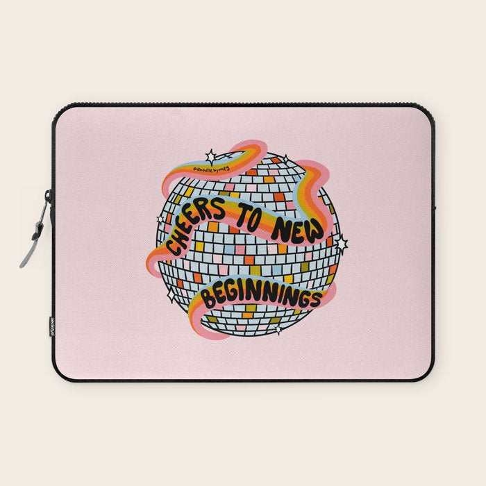 Cheers to New Beginnings Laptop Sleeve Gallery Image 1