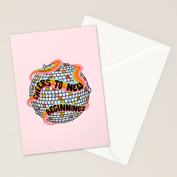 Cheers to New Beginnings Stationery Card Gallery Image 2