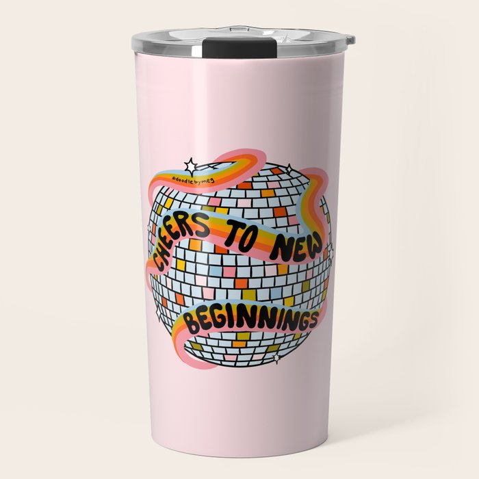 Cheers to New Beginnings Travel Mug Gallery Image 1