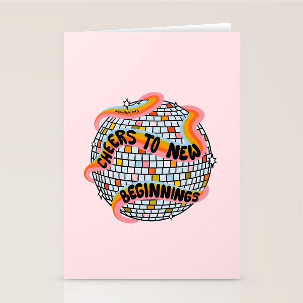 Cheers to New Beginnings Stationery Card Gallery Image 1