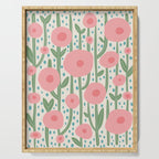 Flower Market Amsterdam Retro Scandi Spring Print Serving Tray Gallery Image 1