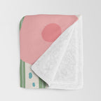 Flower Market Amsterdam Retro Scandi Spring Print Throw Blanket Gallery Image 3