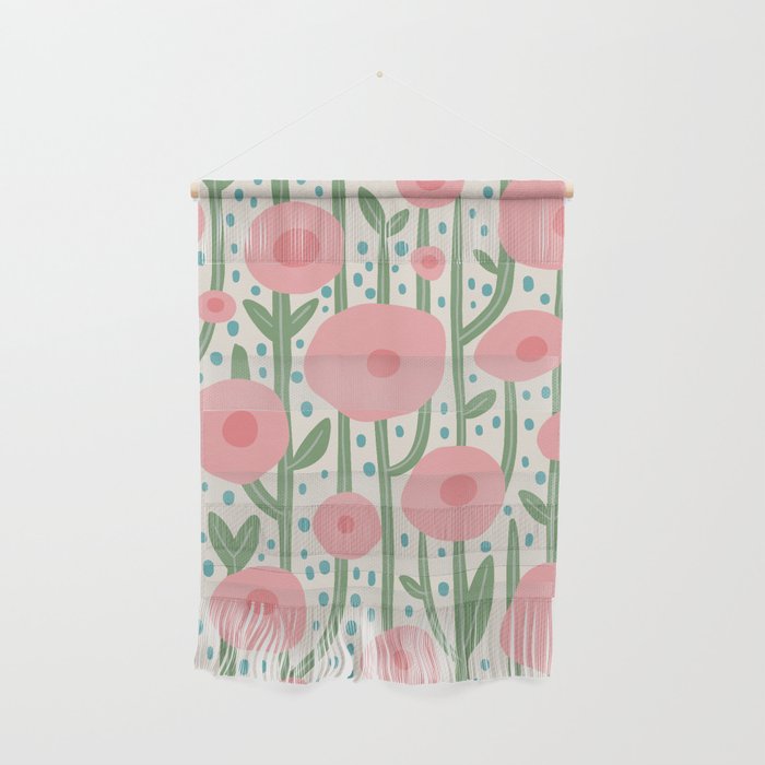 Flower Market Amsterdam Retro Scandi Spring Print Wall Hanging Gallery Image 1