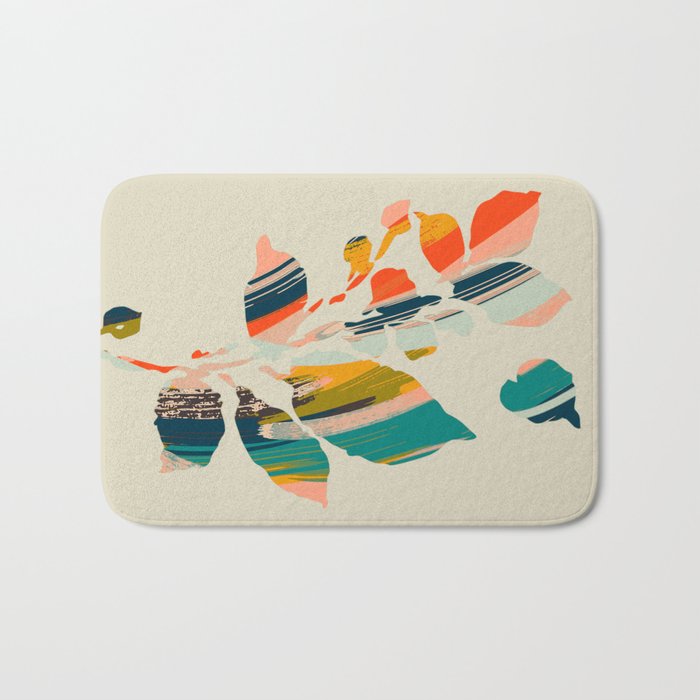 Colorful Poplar tree leaf Bath Mat Gallery Image 1