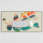 Colorful Poplar tree leaf Desk Mat Gallery Image 1