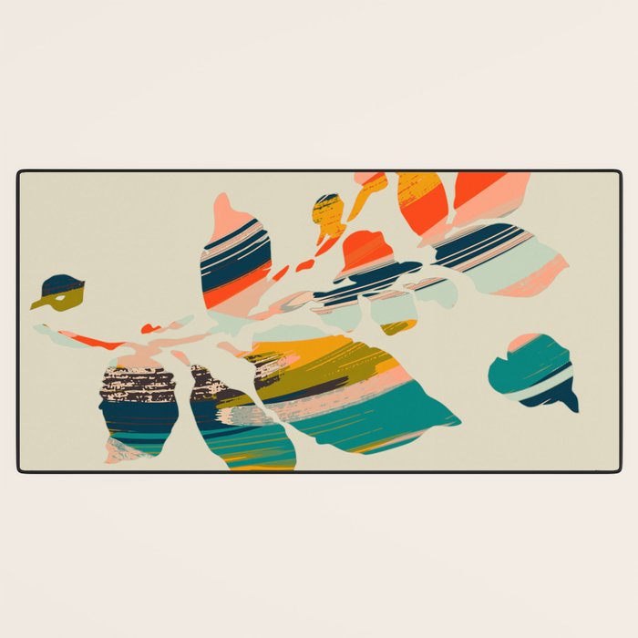 Colorful Poplar tree leaf Desk Mat Gallery Image 3