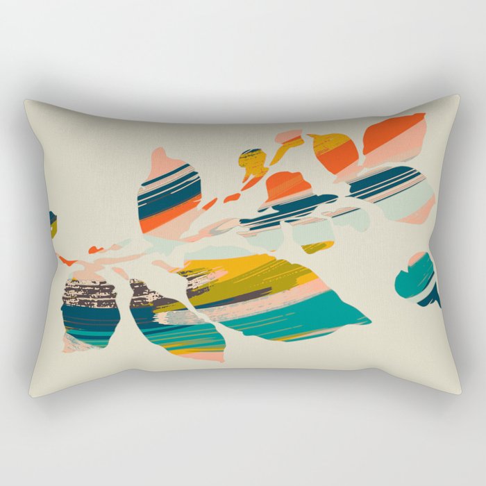 Colorful Poplar tree leaf Rectangular Pillow Gallery Image 1