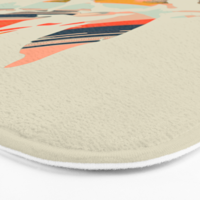 Colorful Poplar tree leaf Bath Mat Gallery Image 3