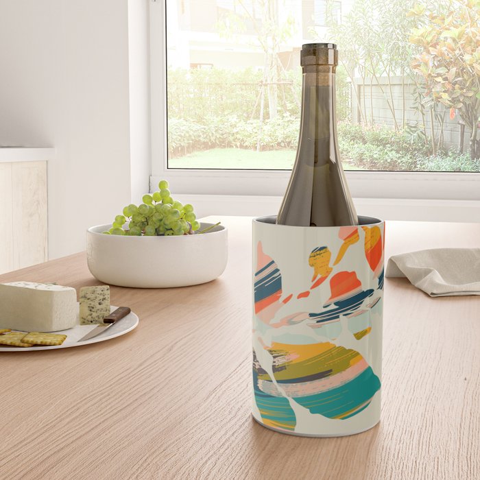 Colorful Poplar tree leaf Wine Chiller Gallery Image 4