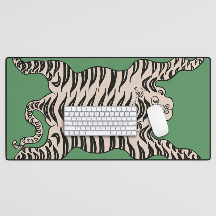 Tiger Green Desk Mat Gallery Image 1