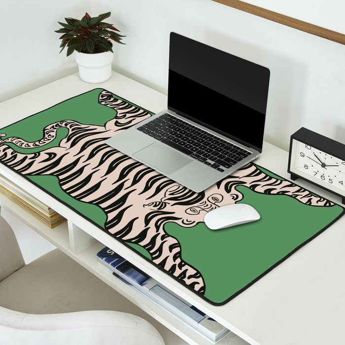 Tiger Green Desk Mat Gallery Image 2