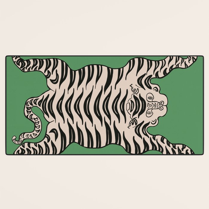 Tiger Green Desk Mat Gallery Image 3