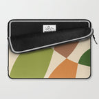 Abstract Mid-century Retro Earthy Shapes Laptop Sleeve Gallery Image 2