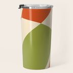Abstract Mid-century Retro Earthy Shapes Travel Mug Gallery Image 3
