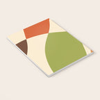 Abstract Mid-century Retro Earthy Shapes Notebook Gallery Image 3