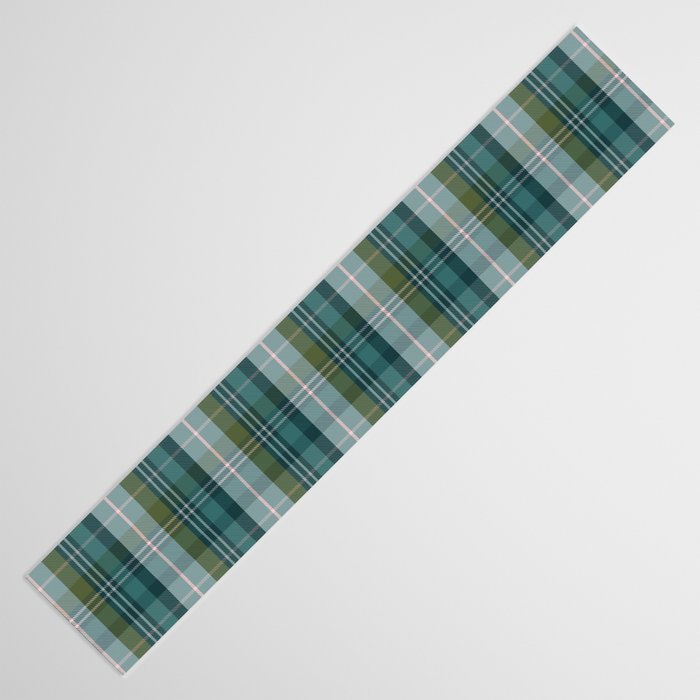 Tartan Plaid - Green, Blue and Pink Table Runner Gallery Image 3