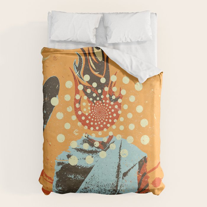PSYCHEDELIC COWBOY Duvet Cover Gallery Image 1