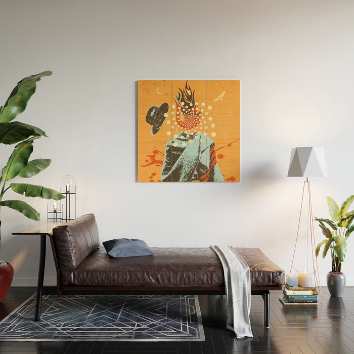 PSYCHEDELIC COWBOY Wood Wall Art Gallery Image 2