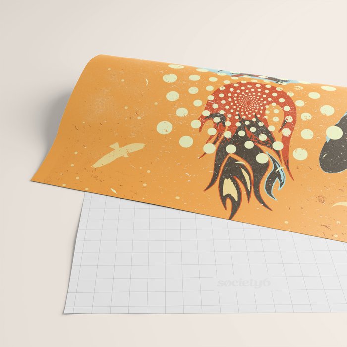 PSYCHEDELIC COWBOY Wrapping Paper Gallery Image 2