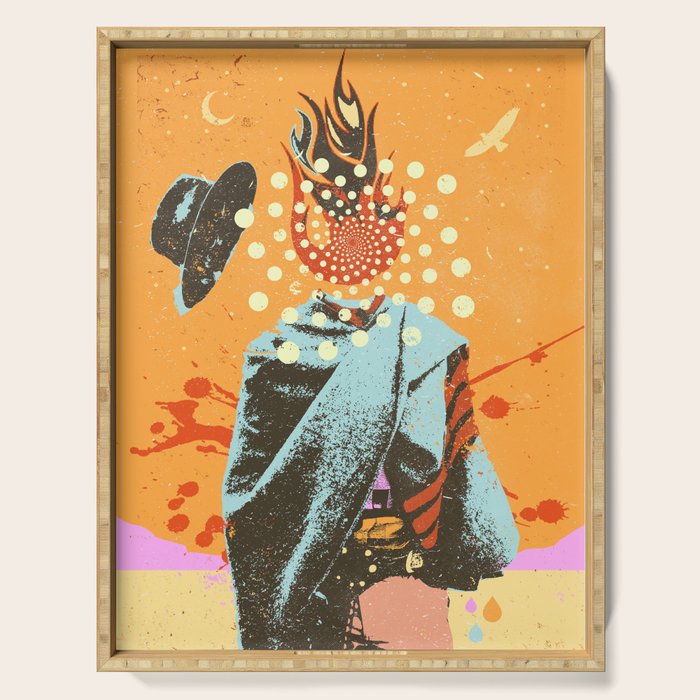 PSYCHEDELIC COWBOY Serving Tray Gallery Image 1