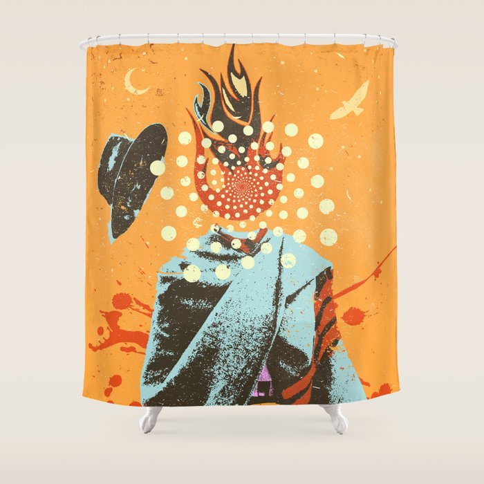 PSYCHEDELIC COWBOY Shower Curtain Gallery Image 1