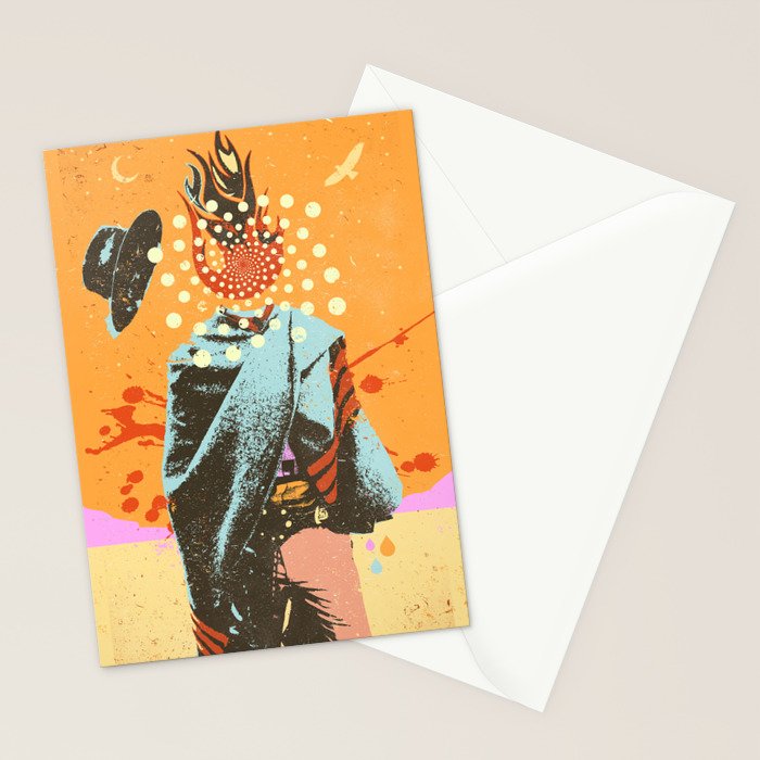 PSYCHEDELIC COWBOY Stationery Card Gallery Image 2