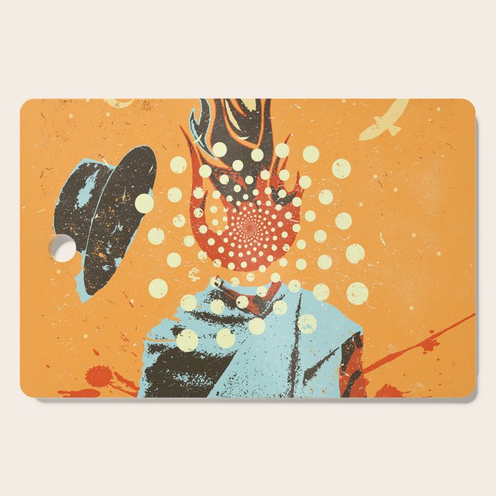PSYCHEDELIC COWBOY Cutting Board Gallery Image 1