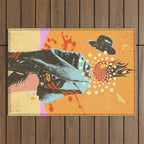 PSYCHEDELIC COWBOY Outdoor Rug Gallery Image 1