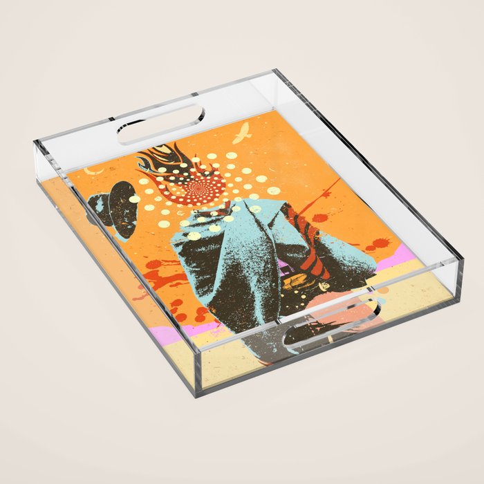 PSYCHEDELIC COWBOY Acrylic Tray Gallery Image 1