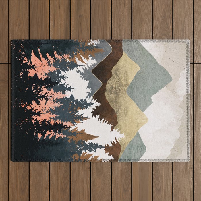 Forest View Outdoor Rug Gallery Image 1