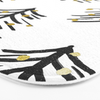 Black and gold spiky tree Bath Mat Gallery Image 3