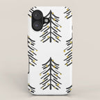 Black and gold spiky tree iPhone Case Gallery Image 1