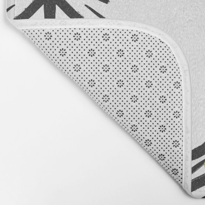 Black and gold spiky tree Bath Mat Gallery Image 2