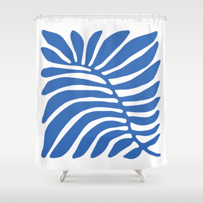 Abstract organic nature plant leaf art Shower Curtain Gallery Image 1