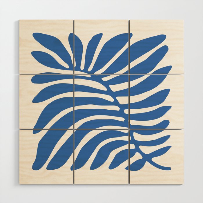 Abstract organic nature plant leaf art Wood Wall Art Gallery Image 1