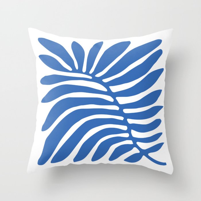 Abstract organic nature plant leaf art Throw Pillow Gallery Image 1