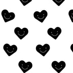Black and white love heart doodle pattern Coffee Mug Gallery Image 2