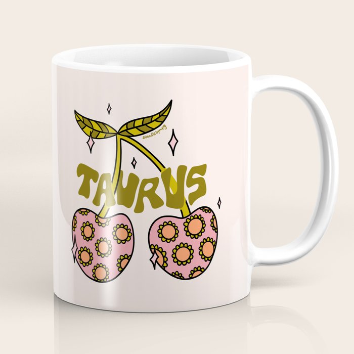 Taurus Cherries Coffee Mug Gallery Image 1