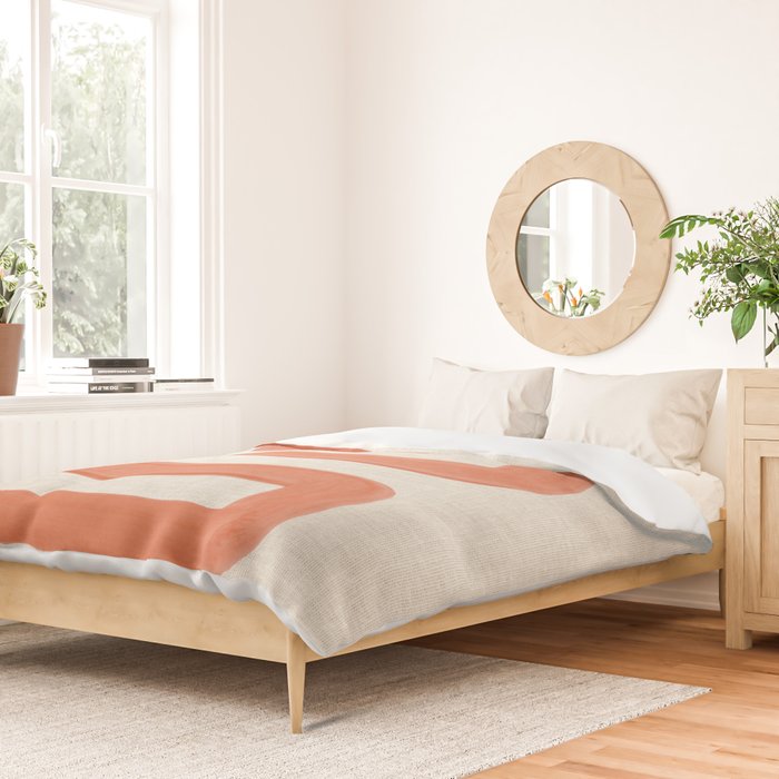 Orange Ghost Road  Duvet Cover Gallery Image 2