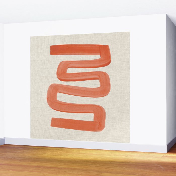 Orange Ghost Road  Wall Mural Gallery Image 2