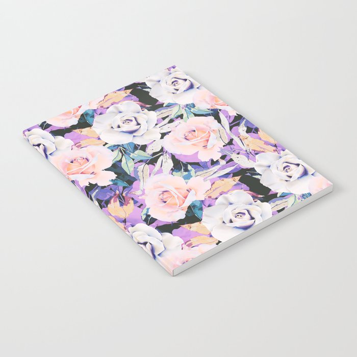 Modern Dark Vibrant Flowery D Notebook Gallery Image 2