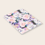 Modern Dark Vibrant Flowery D Notebook Gallery Image 3