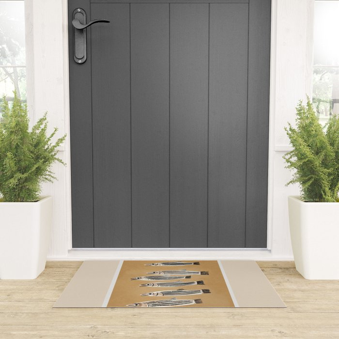 Minimal Fish Study Welcome Mat Gallery Image 3