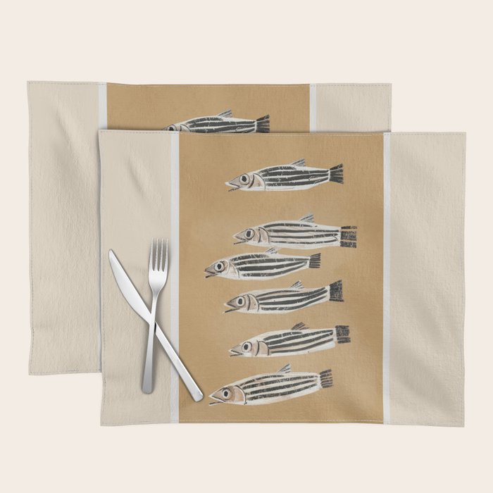 Minimal Fish Study Placemat Gallery Image 1