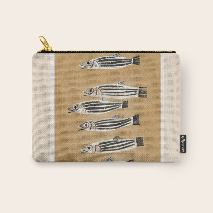 Minimal Fish Study Carry All Pouch Gallery Image 1