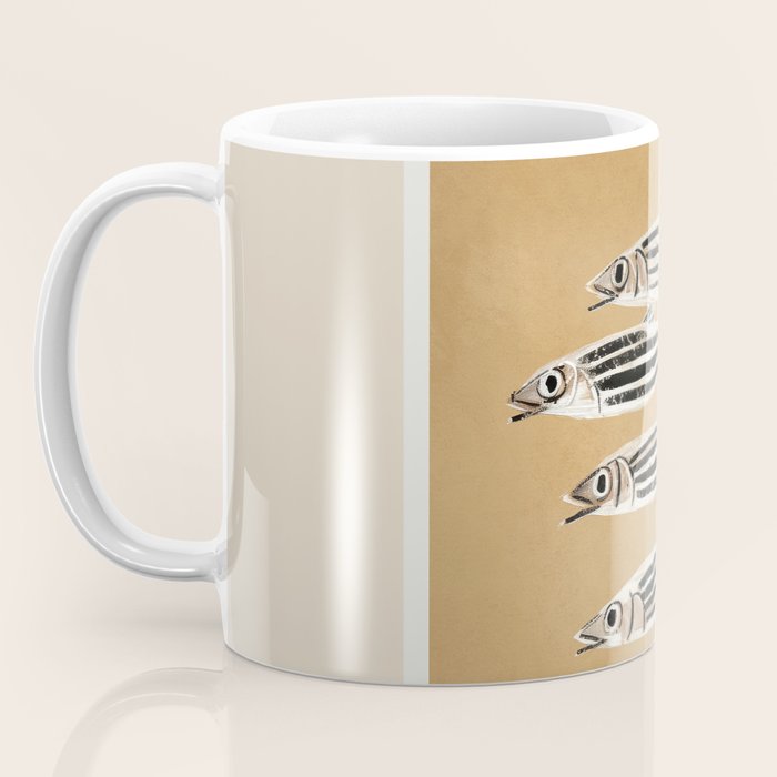 Minimal Fish Study Coffee Mug Gallery Image 3