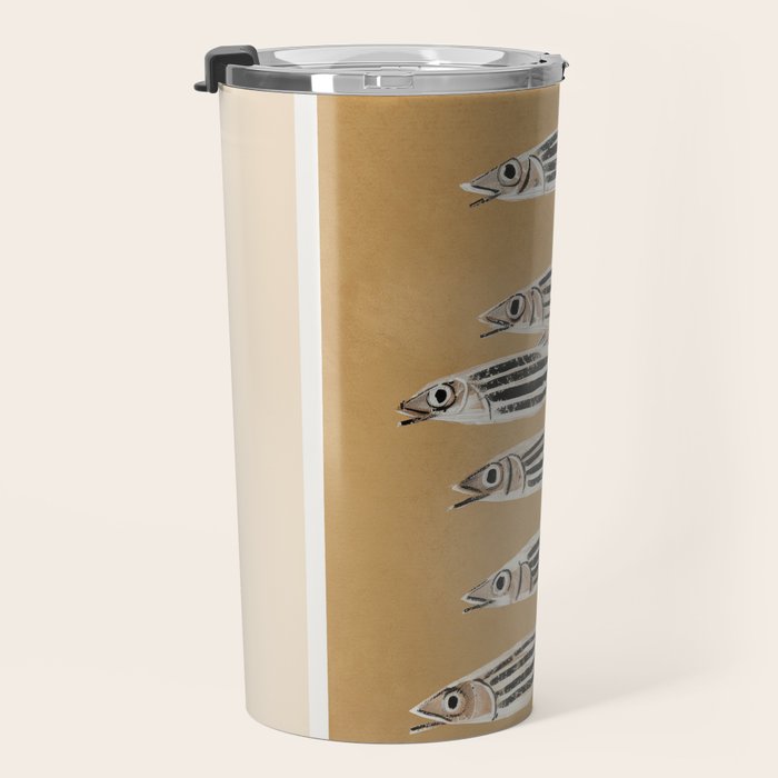 Minimal Fish Study Travel Mug Gallery Image 3