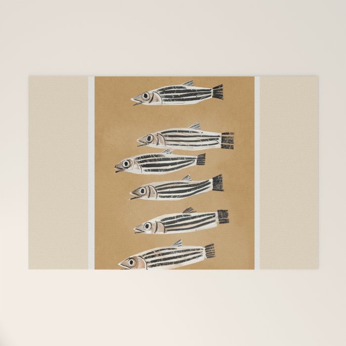 Minimal Fish Study Welcome Mat Gallery Image 1
