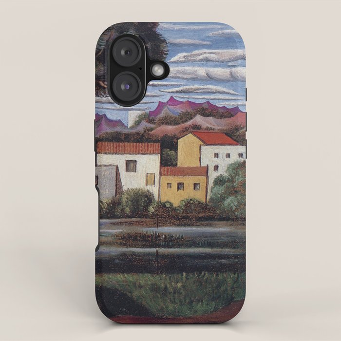 Pablo Picasso, Mediterranean Paysage (Landscape with Dead and Live Trees) (Paisaje con árbol muerto y vivo), oil on canvas landscape painting iPhone Case Gallery Image 1